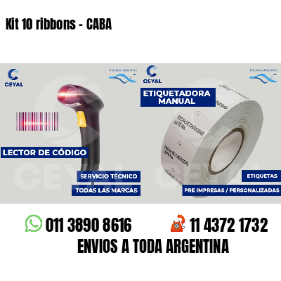 Kit 10 ribbons - CABA