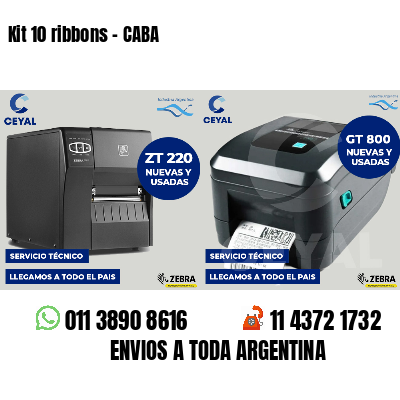 Kit 10 ribbons - CABA
