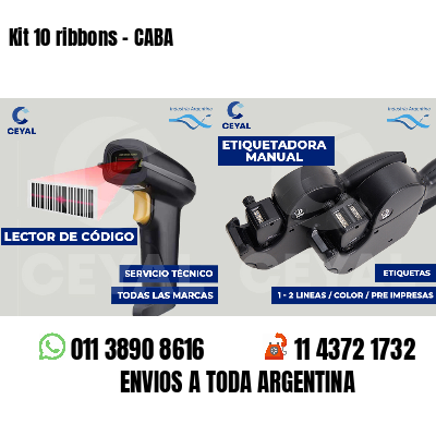 Kit 10 ribbons - CABA
