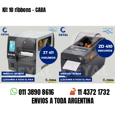 Kit 10 ribbons - CABA