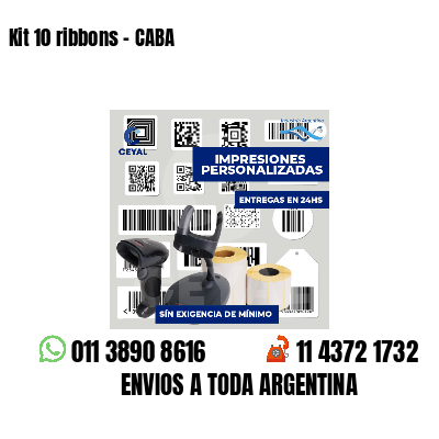 Kit 10 ribbons - CABA