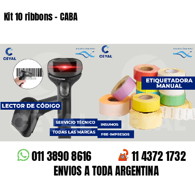 Kit 10 ribbons - CABA