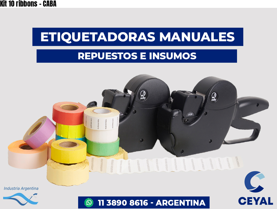 Kit 10 ribbons - CABA