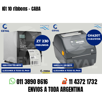 Kit 10 ribbons - CABA