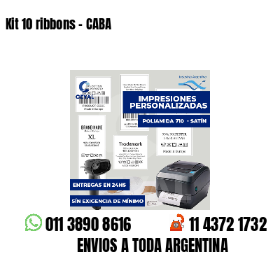 Kit 10 ribbons - CABA