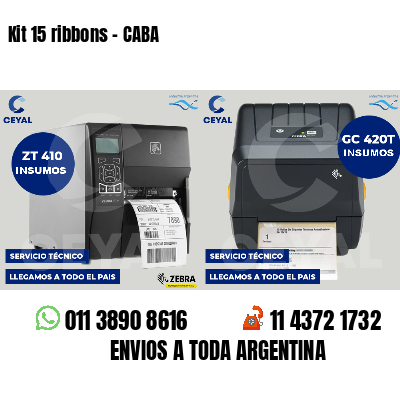 Kit 15 ribbons - CABA