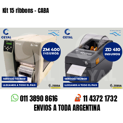 Kit 15 ribbons - CABA