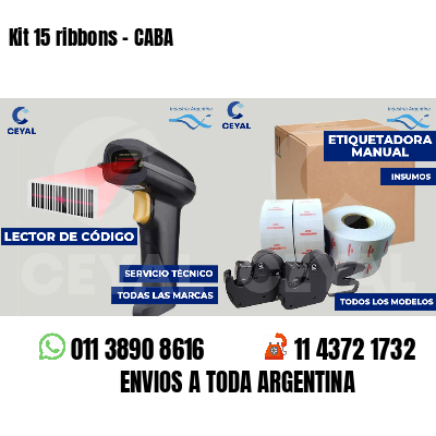 Kit 15 ribbons - CABA