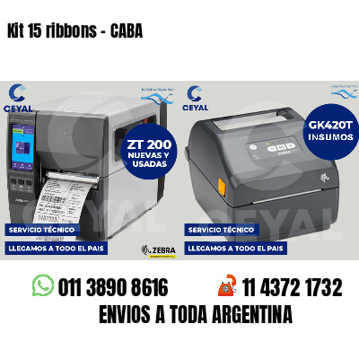 Kit 15 ribbons - CABA
