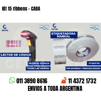 Kit 15 ribbons - CABA