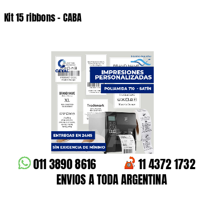 Kit 15 ribbons - CABA