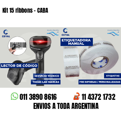 Kit 15 ribbons - CABA