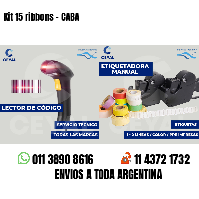Kit 15 ribbons - CABA