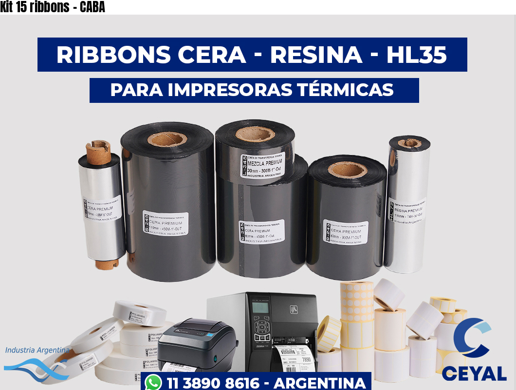Kit 15 ribbons – CABA