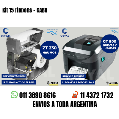Kit 15 ribbons - CABA