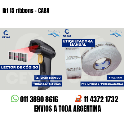 Kit 15 ribbons - CABA