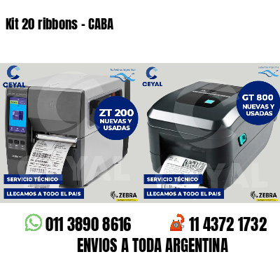 Kit 20 ribbons - CABA