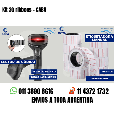 Kit 20 ribbons - CABA