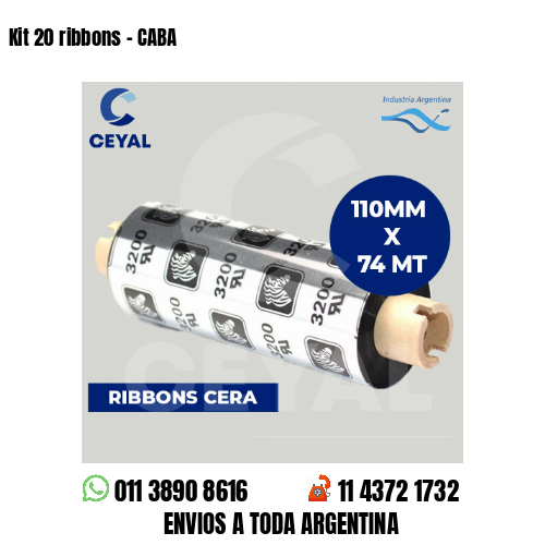Kit 20 ribbons - CABA