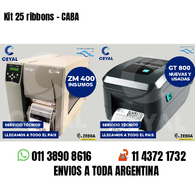 Kit 25 ribbons - CABA