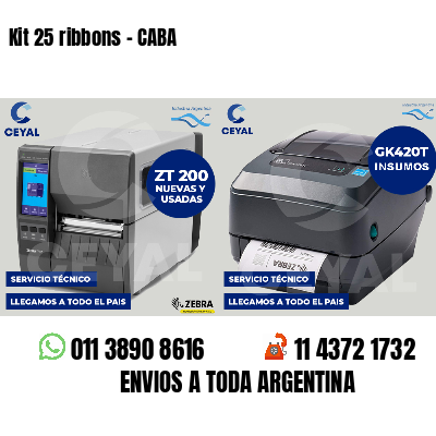 Kit 25 ribbons - CABA