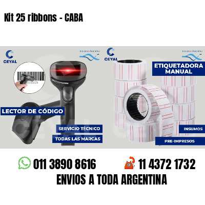Kit 25 ribbons - CABA