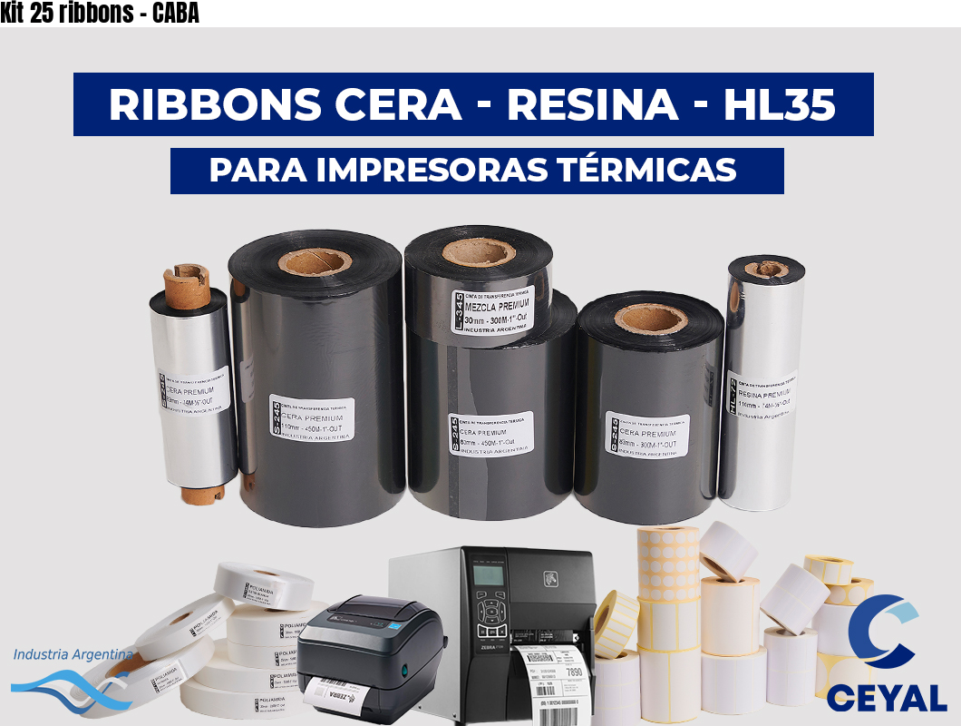 Kit 25 ribbons - CABA