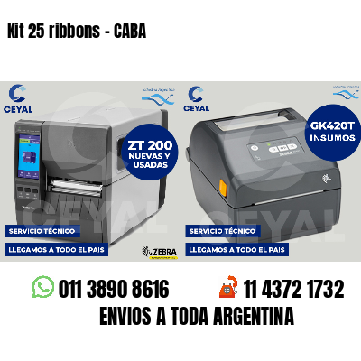 Kit 25 ribbons - CABA