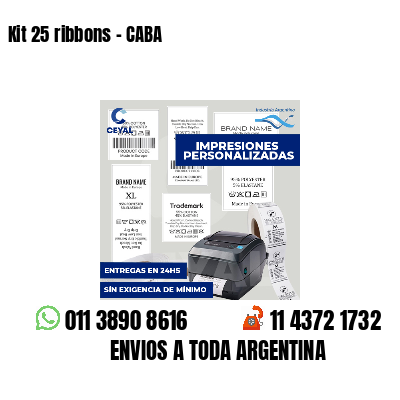 Kit 25 ribbons - CABA