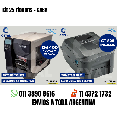 Kit 25 ribbons - CABA