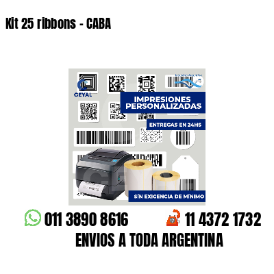 Kit 25 ribbons - CABA