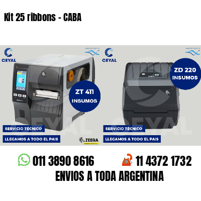Kit 25 ribbons - CABA