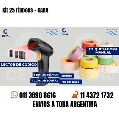 Kit 25 ribbons - CABA