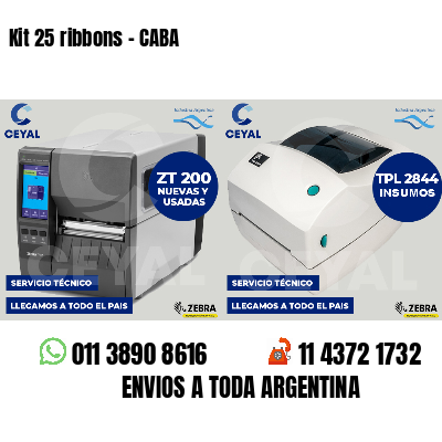 Kit 25 ribbons - CABA