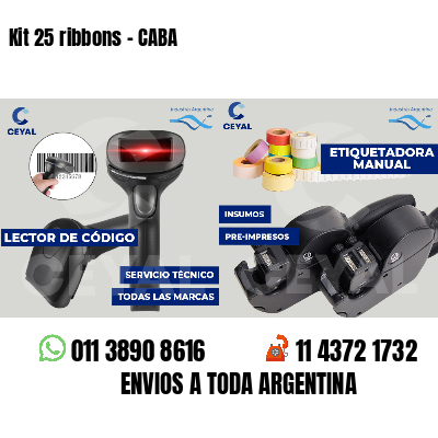 Kit 25 ribbons - CABA
