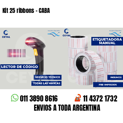 Kit 25 ribbons - CABA