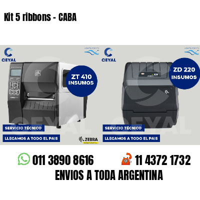Kit 5 ribbons - CABA