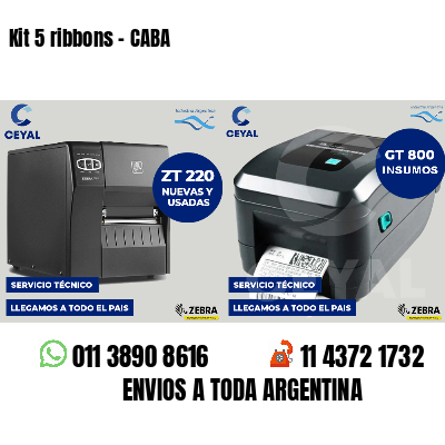Kit 5 ribbons - CABA
