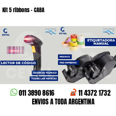Kit 5 ribbons - CABA
