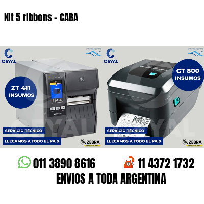 Kit 5 ribbons - CABA