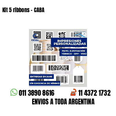 Kit 5 ribbons - CABA