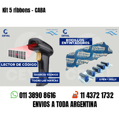 Kit 5 ribbons - CABA