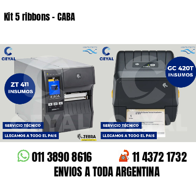 Kit 5 ribbons - CABA