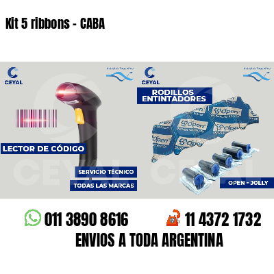 Kit 5 ribbons - CABA