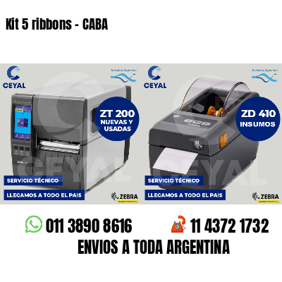 Kit 5 ribbons - CABA