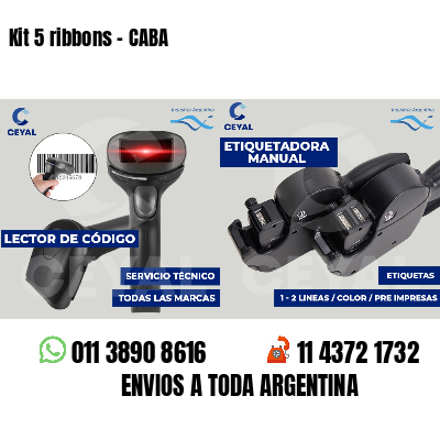 Kit 5 ribbons - CABA