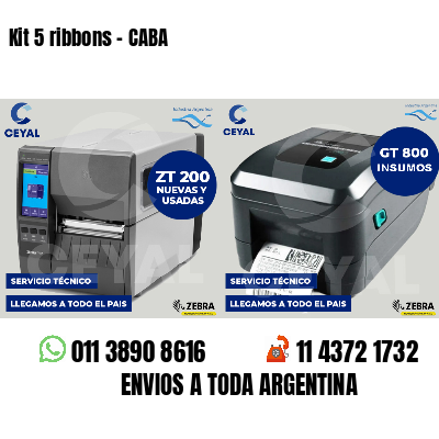 Kit 5 ribbons - CABA