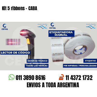 Kit 5 ribbons - CABA