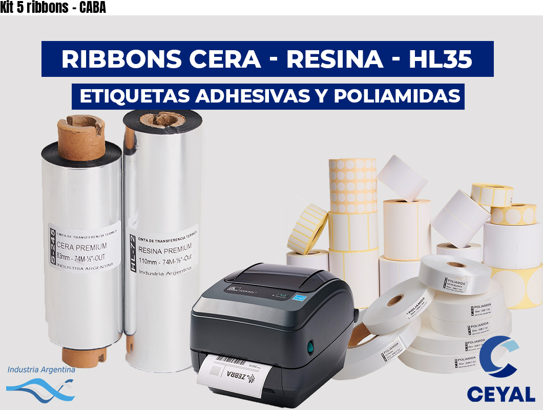 Kit 5 ribbons - CABA