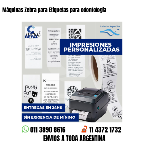 Máquinas Zebra para Etiquetas para odontología